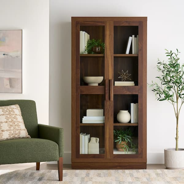 Better Homes & Gardens Ezra Glass Door Storage Cabinet