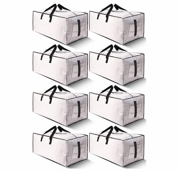HOMESURE 8 Pack Large Strong Moving Bags