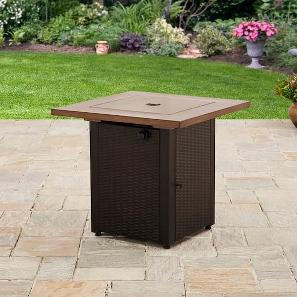 Mainstays Laurel 28" Square Propane Gas Fire Pit Table deal