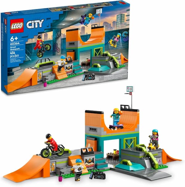 LEGO My City 60364 Street Skate Park Toy Building Set 