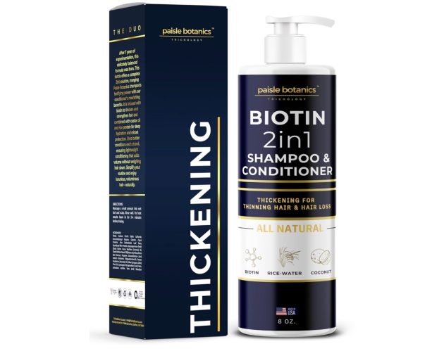 Biotin 2 in 1 Shampoo & Conditioner for Thinning Hair Treatment