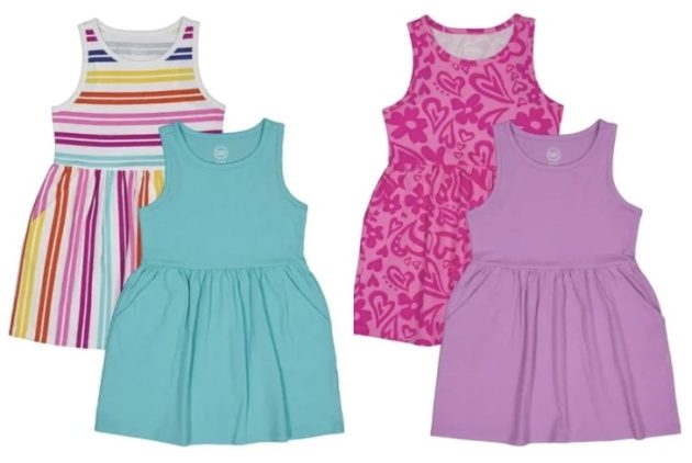 Wonder Nation Girls Tank Play Dress