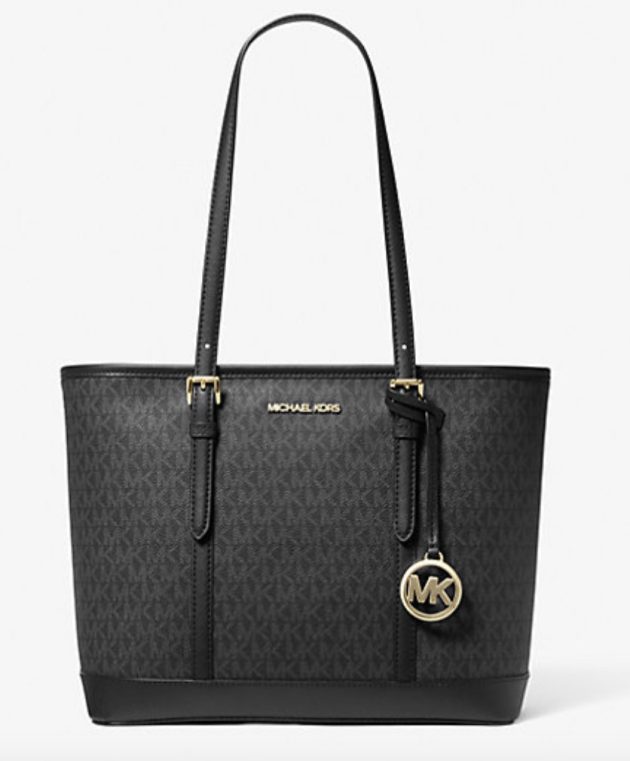 Jet Set Travel Small Logo Top-Zip Tote Bag