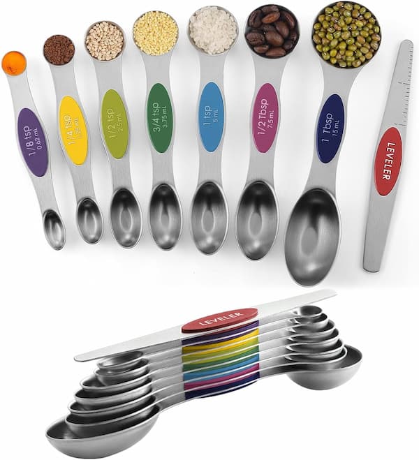 Stainless Steel Magnetic Measuring Spoons Set deal