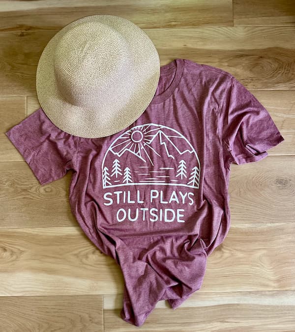 Still Plays Outside graphic tee