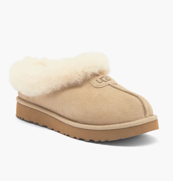 UGG Tazzette Genuine Shearling Collar Slippers