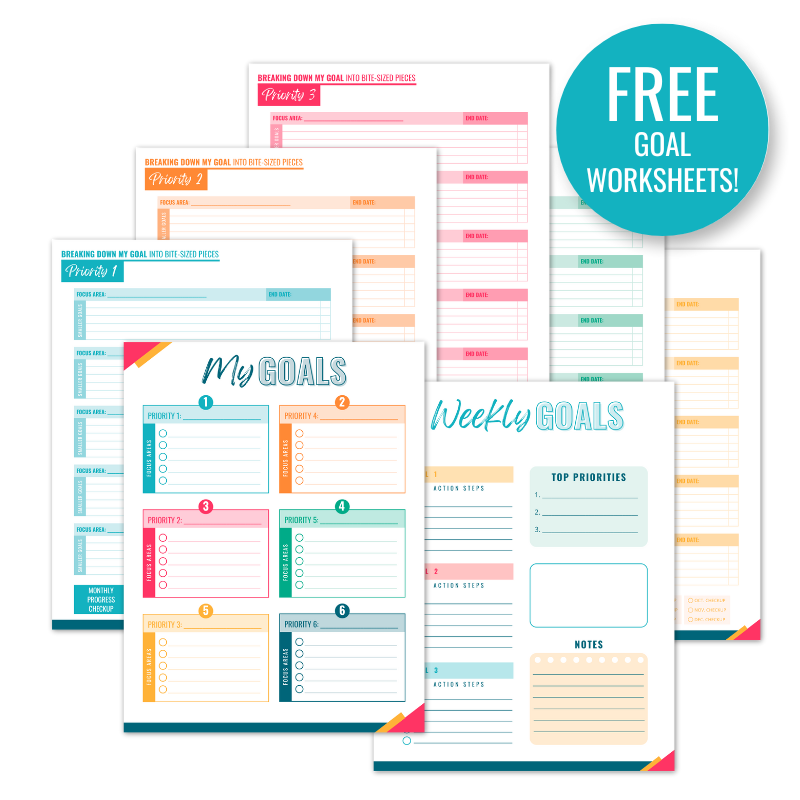 Free goal worksheets