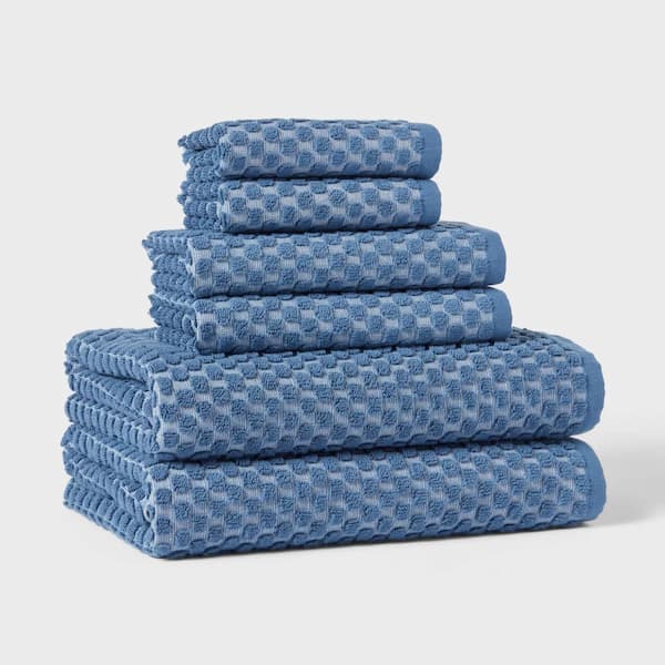 6pc Performance Plus Textured Dot Bath Towel Set deal