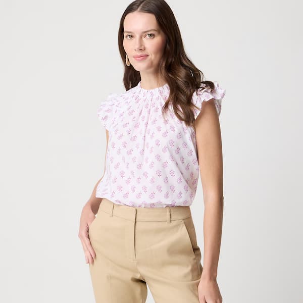 Flutter sleeve top deal
