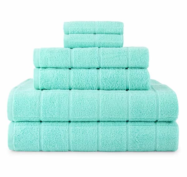 Home Expressions Grid 6-pc. Bath Towel Set