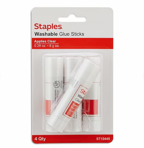 Staples Washable Glue Sticks