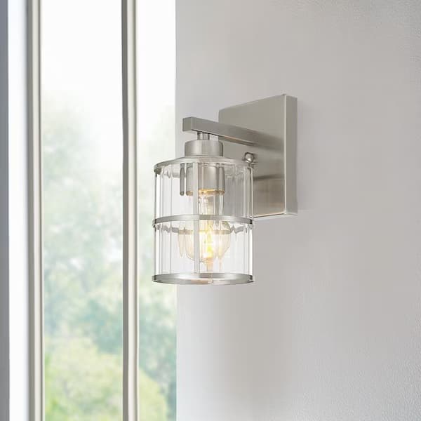 allen + roth 4.53-in 1 -Light Brushed Nickel Traditional Vanity Light Bar deal