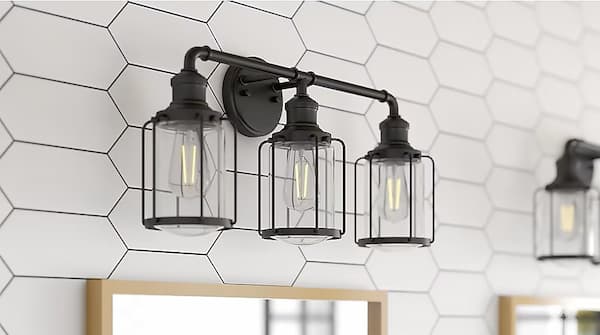 allen + roth Buxton Creek 24-in 3 -Light Farmhouse Vanity Light Bar deal