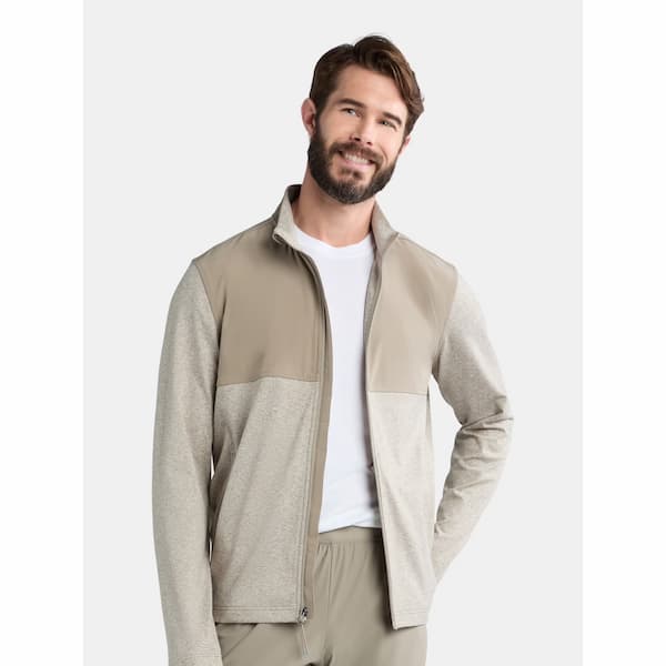 Athletic Works Men’s & Big Men’s Mixed Media Zip Jacket deal