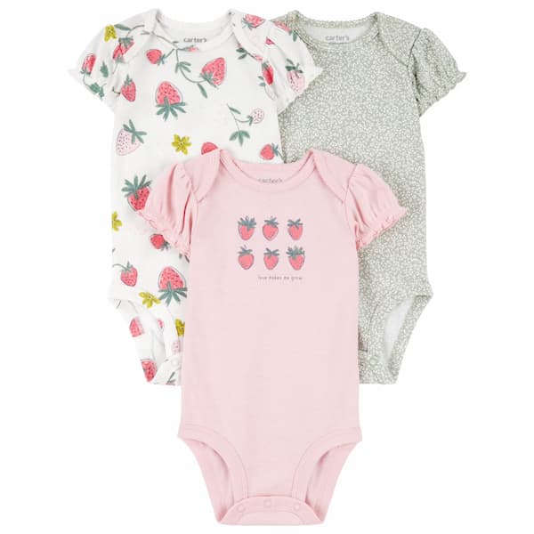 Carter's Child of Mine Baby Girl Bodysuit, 3-Pack deal