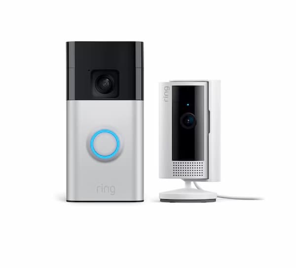 Ring Starter Set with Battery Doorbell and Indoor Cam