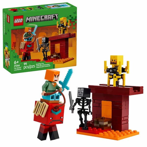 LEGO Minecraft The Nether Lava Battle set