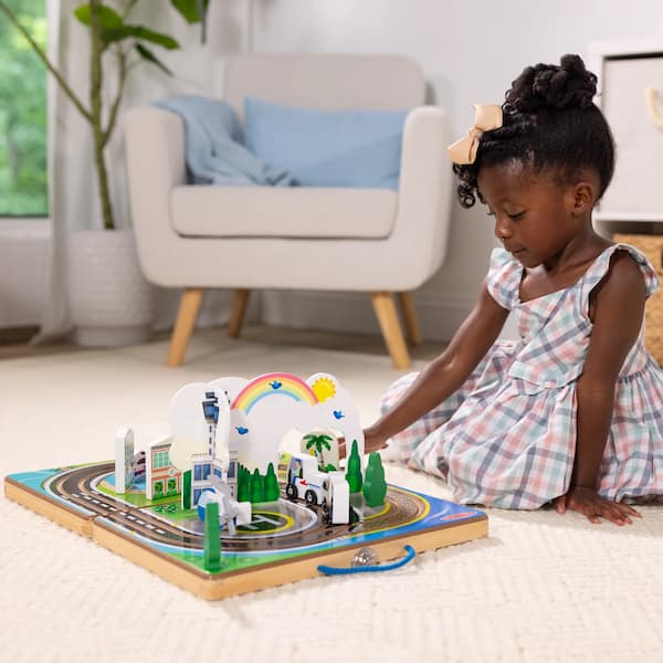Melissa & Doug Take-Along Airport Model Train Set deal