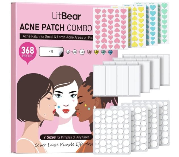 LitBear 3 IN 1 Pimple Patches for Face