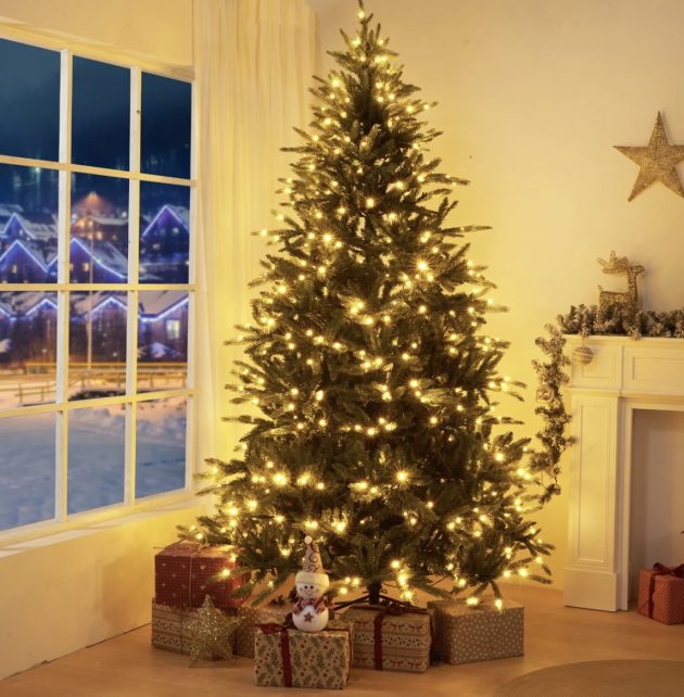 Ionna Lighted Artificial Spruce Christmas Tree