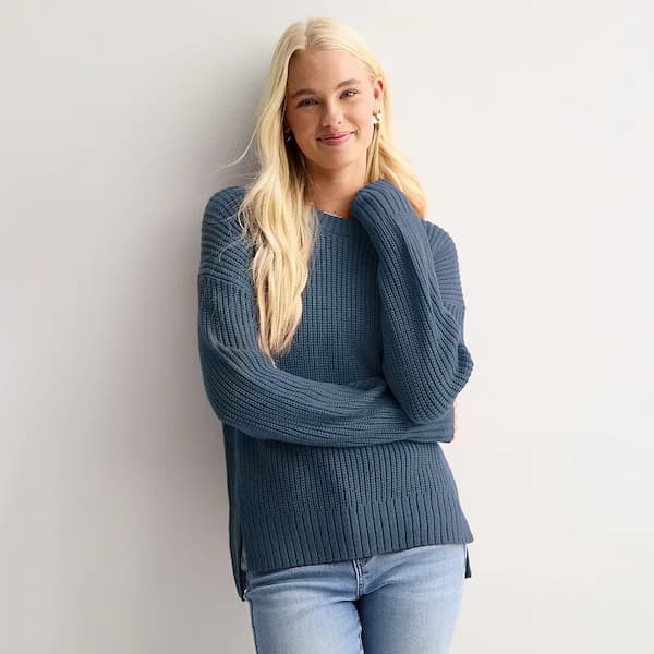 Juniors' SO Essential Crewneck Pullover Sweater deal