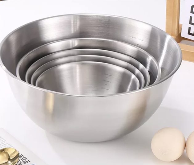 5-Piece Nesting Stainless Steel Bowl Set
