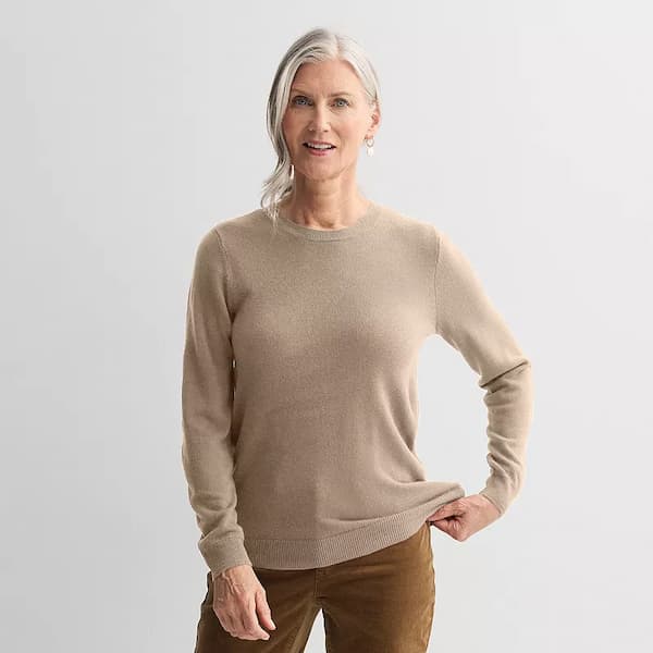 Women's Croft & Barrow Extra Soft Crewneck Sweater deal