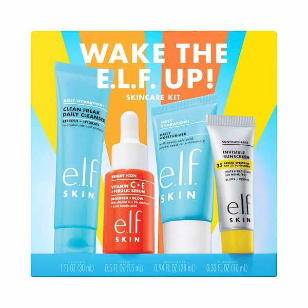 e.l.f. SKIN Wake the e.l.f. Up! Skincare Holiday Gift Kit